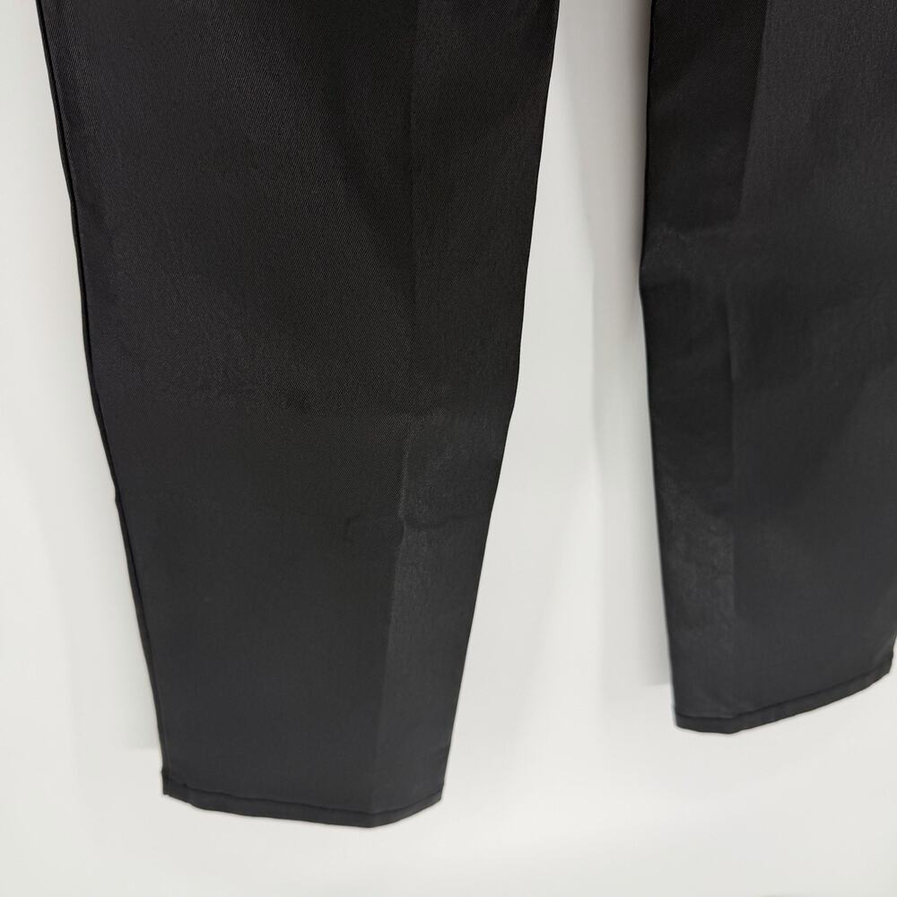 Eileen Fisher Women’s Black Faux Leather Retro Pants Size 16W - Picture 6 of 7